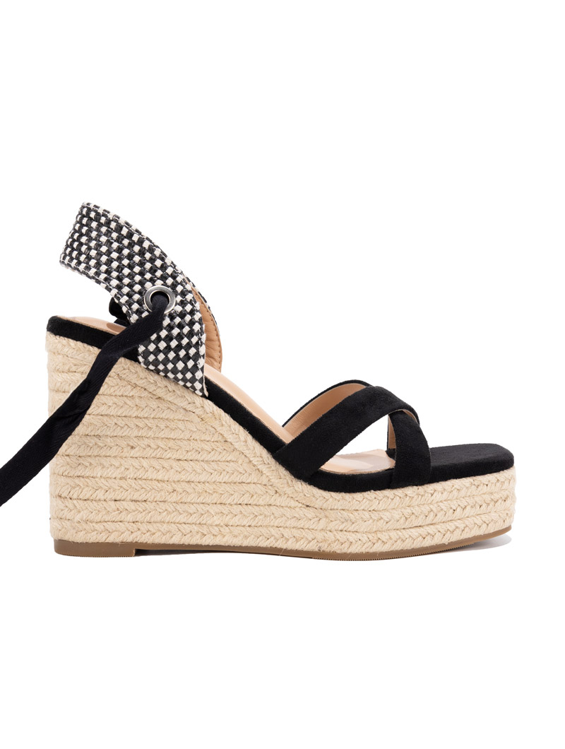 Sandales compensées en corde